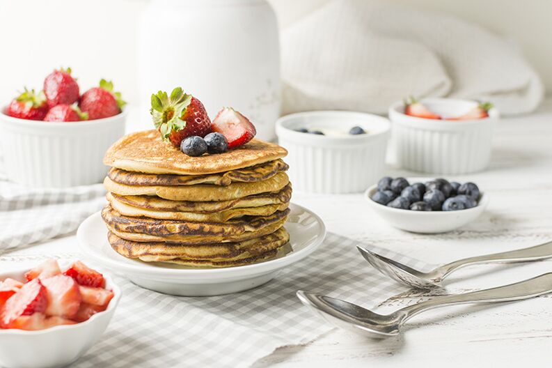 Richteg Iessen, Dir kënnt Haferflocken-Apfel Pancakes zum Frühstück kachen